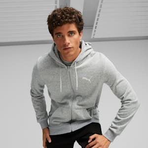 White puma sales zip up hoodie
